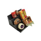 Hubert Deli Riser 3-step Black Solid Abs Bulk Riser - 20 3 4 L X 24  W X 14  H