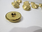 Gold Metal Blazer Coat Buttons Set  12 - Crown