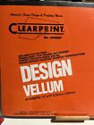 Clearprint Design Vellum Paper   White  11 X 17  50 Sheets No  1000hp New