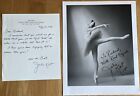 Ballet Dancer Julie Kent Autographed Photo And Letter