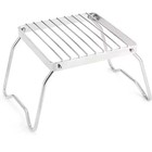 Outdoor Stainless Steel Camping Stove Stand Portable Folding Mini Grill Bbq Rack