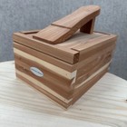 Johnston   Murphy Cedar Shoe Shine Valet Box Brush Cream Polish Restorer Kit