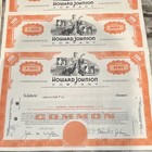 Howard Johnson Company Stock Certificate - 100 Shares  Each   Lot Of 18 -1968