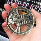 Pimp My Ride Spinner Belt Buckle - Xzibit Custom Body Shop Show  Mtv Memorabilia
