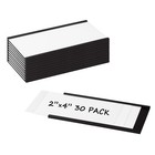 Magnetic Label Holders 30 Pack 2 x4  For Metal Racks   Shelves - Clear Protector