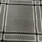 Gaza Keffiyeh With White Tassels     Emblem Of Strength And Heritage