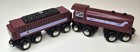 Target Wooden Magnetic Trains Engine   Coal Car Set Thomas Toy Track Compatible