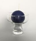Replacement Vintage Glass Cup For Danish Wrought Iron Candle Holder
