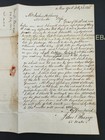 1848 Antique Stampless Cover Letter Ny John Phoenix Wisconsin Territory Hathaway