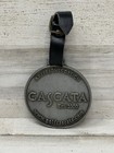 Vintage Caesars Palace Cascata Golf Course Jones Design Bag Tag Metal Leather