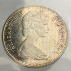 1965 Canada One 1 Dollar Coin Small Beads Pointed 5 Cameo Ms-64  Iccs R981