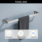 Brushed Nickel Bathroom Towel Bar Set Bathroom Accessories Hardware Set Includin