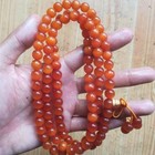 Blood Dragon Wood 108 Bead Amber Wood 8mm Mala Bracelet Unisex Necklace
