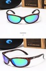 Costa Del Mar Brine Tortoise Shell Frame  green Mirror Polarized Sunglasses 580p