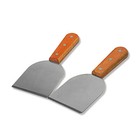 2 Pack Stainless Steel Ice Cream Scrapers Spatulas  Ice Cream Making Tools