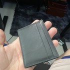 Coach Men   s Black Slim Card Case Wallet Credit Card Holder With Logo Accent