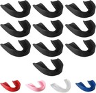 10 Mouth Guard Pack For Mma And Boxing - Black Silicone  Custom Fit