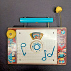 Vtg Fisher Price Toys Tv Radio Ten Little Indians Wood Music 1961 Usa  159