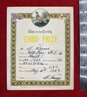 1957    pigeon Race    Ampthill  England   fourth Prize   Certificate   Rare  