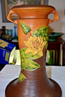 1946 Roseville  Water Lily  Art Pottery Ceramic Jardiniere Pedestal Only