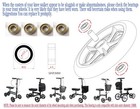 Knee Walker Caster Wheel Bearings Replacement Parts For Scooters