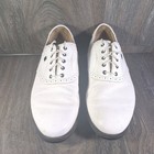 Footjoy Icon Black Edition 52004 White Leather Saddle Golf Shoes Mens 8 5 M