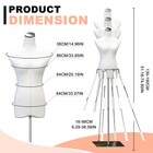Female Dress Form Sewing  Mannequin Body Torso With Adjustable Skirt Spreader   