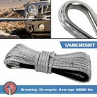 10000lb Synthetic Winch Rope Line Recovery Cable Atv Utv W  Sheath 1 4 x50  Dp