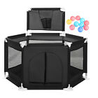 Safety Playpen Fence Foldable Kids Activity Center Play Yard Oxford 10 Ball