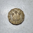 United Kingdom          Three  3  Pence Coin 1943  king George Vi   wartime 