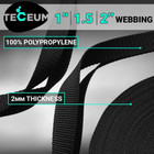 Teceum 1    1 5    2  Webbing     10 25 50 Yards     40  Colors     Heavy Duty 1 Inch 