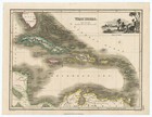 Antique Map  west Indies  John Thomson  C 1819