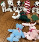 Lg Lot Of 16 Pcs   Vtg Mixed Lot Of Ty Jingle Beanie Baby   s   Basket Beanies Etc