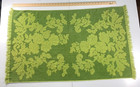 Vintage Cannon Monticello 3 Towel Set Avocado Green Fringe Bath Retro 70s Mcm