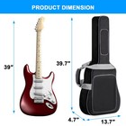 39  Electric Guitar Bag 600d Gig Bag Waterproof 12mm Thickness Padding Sponge