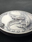 2023 Fiji 2 Troy Oz  999 Fine Silver Black Eagle Antiqued Mintage Of Only 999