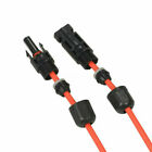 Solar Panel Cable Wire Pair Black   Red Fits Mc4 Connectors 8   10   12   14 Awg