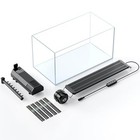  5 Gallon Fish Tank Ultra Clear Rimless Glass Aquarium Kit With Extendable Led 