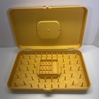 Vintage Plastic Wil-hold Wilson Gold Sewing Thread Bobbin Box Case Usa