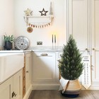 2 Pack 3ft Faux Cypress Trees Realistic Thick Cedar Plant Yard Garden Decor