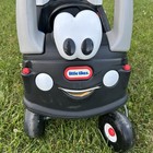 Rare Little Tikes Ride On Cozy Coupe 911 Police Patrol Car Black White Usa Made