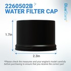 Refrigerator Water Filter Cap Pack 2 For Whirlpool Kenmore Secure Seal Reliable