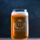 Personalized Beer Glass Can     16 Oz Engraved Beer Can Glass     Tumbler Glass Mugs