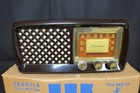 Vintage Mid Century 1952 Silvertone Tube Radio Model 2015  W box
