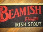Vtg Beamish Genuine Irish Stout Bar Towel Dark Beer Bartender Bar Ware 19 X 9 In