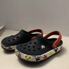 Crocs Disney Kids Fun Lab Mickey Mouse Clog Child Sz 10 Navy W white Red Yellow
