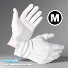 50 Pairs - Gloves Legend 100  Cotton White Parade Formal Attire Gloves - Medium