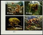 Tyrannosaurus T Rex Dinosaurs Jurasic Era 5410-5413 Vf Forever Stamp Plate Block