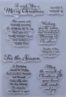 Sentiments Warm Friendly Christmas Clear Stamps For Diy Paper Craft Card Maki   