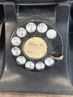 Vintage 40 s Bell System Western Electric Telephone Black  Rotary Desk Phone F1